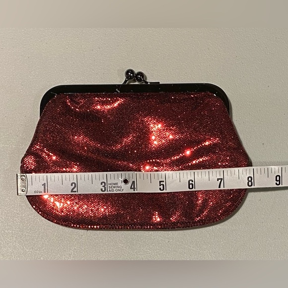 Express Vintage Red Sparkly Clutch, NWT - Picture 5 of 9
